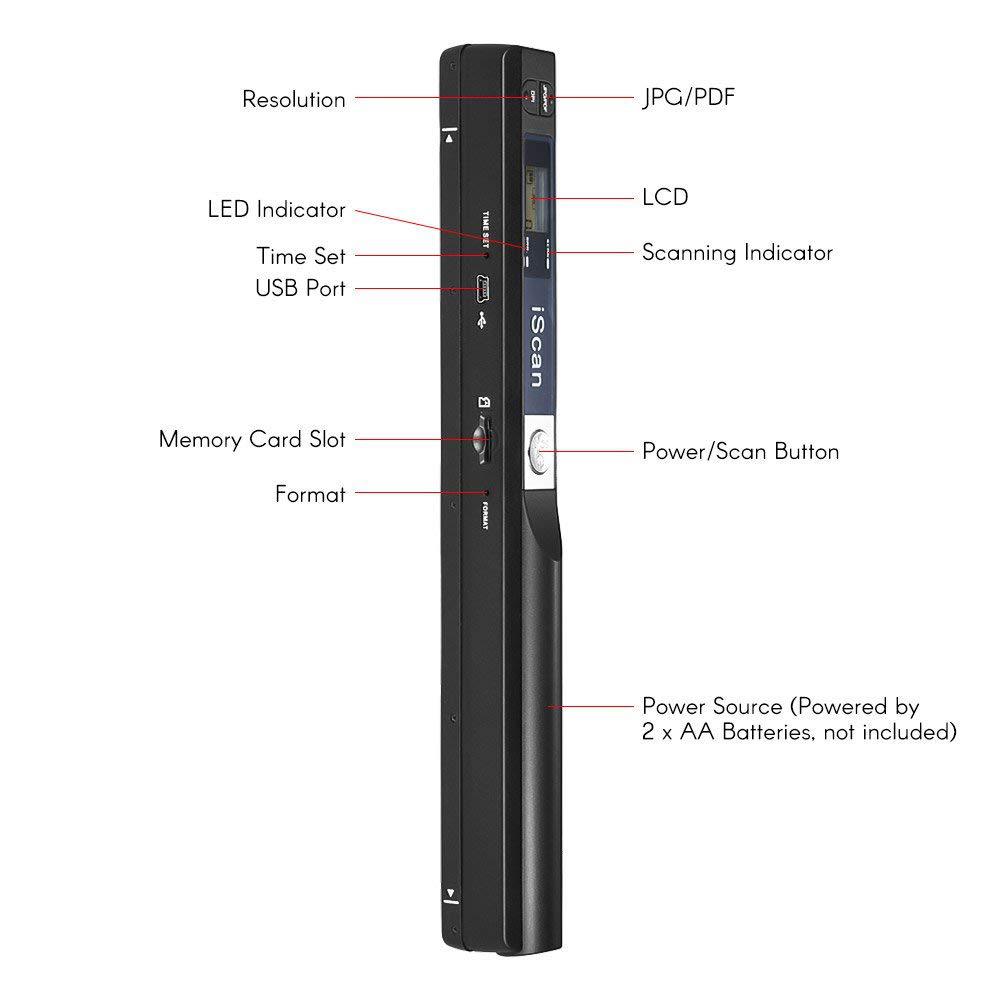 iScan Handheld Scanner A4 Docu - Photography Lighting Handheld 评论和价格