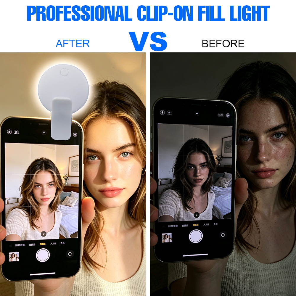 Clip LED Selfie Fill Light 3 B - Photography Lighting Description 评论和价格